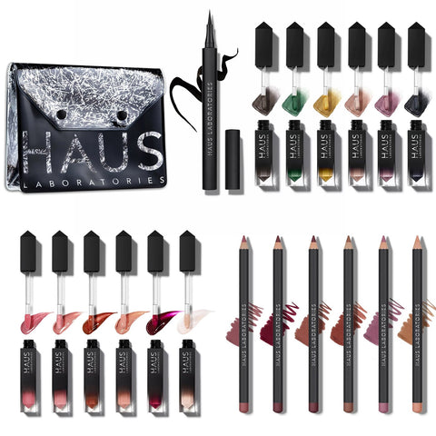 Haus Laboratories Collections Set LE RIOT LIP GLOSS Liquid Eyeshadow Glam Attack Liquid Shimmer Powder Duo By Lady Gaga cosmetic